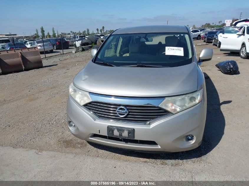 2013 NISSAN QUEST SV - JN8AE2KPXD9062149