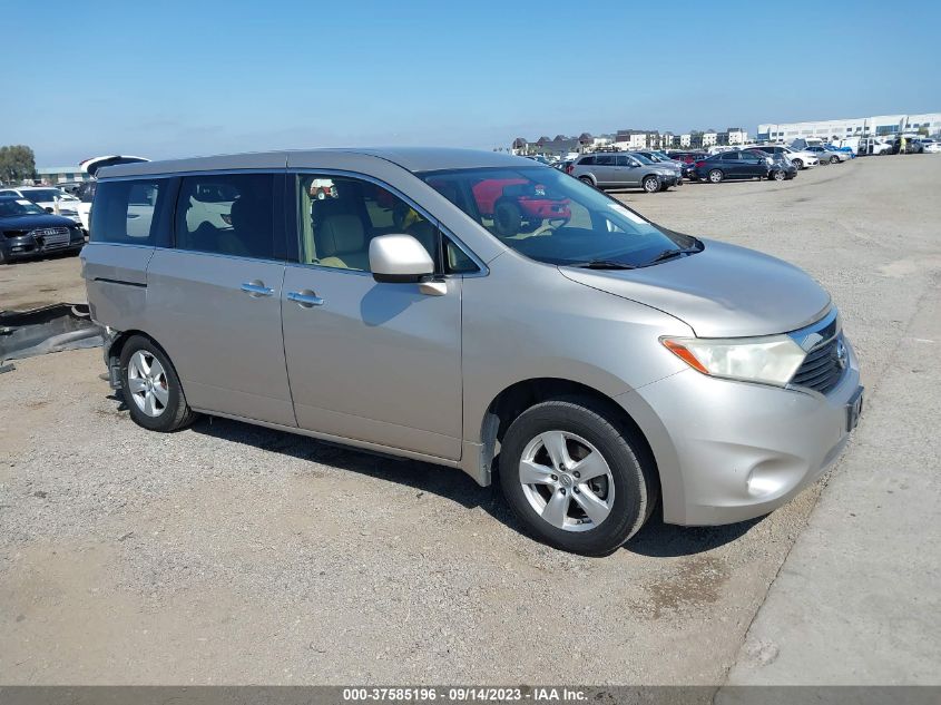 2013 NISSAN QUEST SV - JN8AE2KPXD9062149