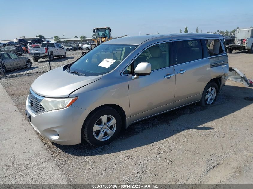 2013 NISSAN QUEST SV - JN8AE2KPXD9062149