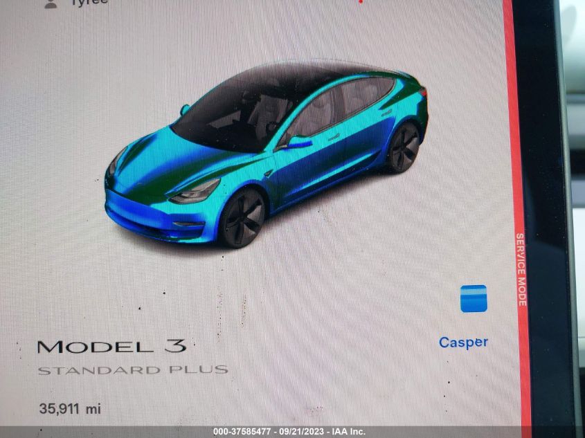 2021 TESLA MODEL 3 STANDARD RANGE PLUS - 5YJ3E1EA5MF987580