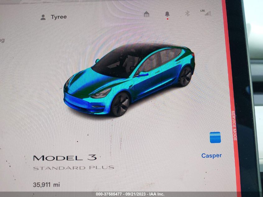 2021 TESLA MODEL 3 STANDARD RANGE PLUS - 5YJ3E1EA5MF987580