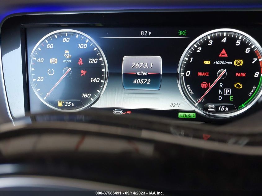 2015 MERCEDES-BENZ S 550 PLUG-IN HYBRID - WDDUG6DB3FA196309