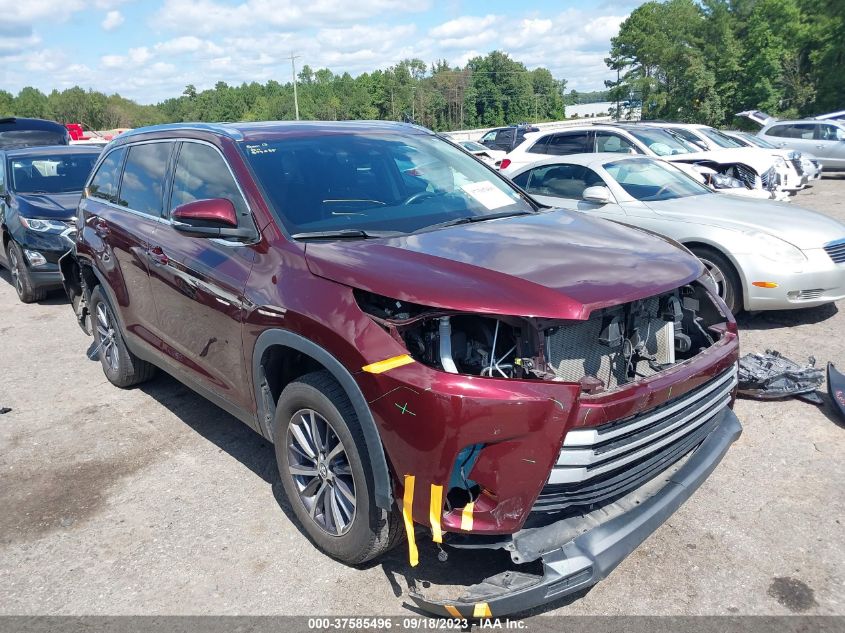 2019 TOYOTA HIGHLANDER SE/XLE - 5TDKZRFH7KS335756