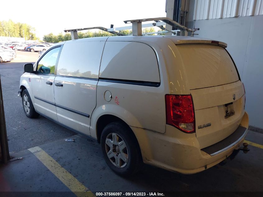 2013 RAM CARGO VAN TRADESMAN 2C4JRGAG9DR606732