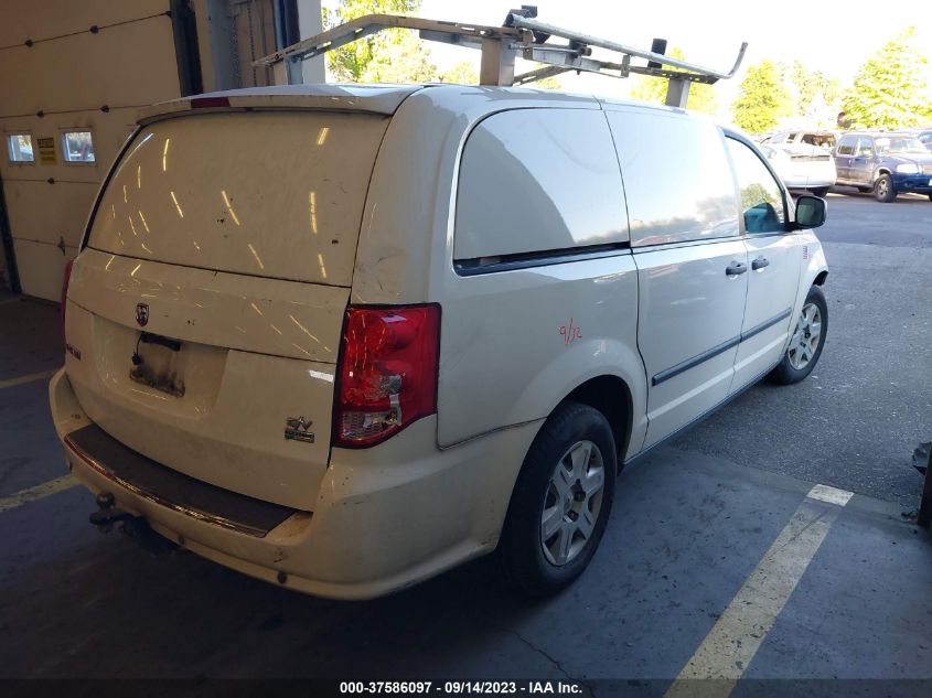 2013 RAM CARGO VAN TRADESMAN 2C4JRGAG9DR606732