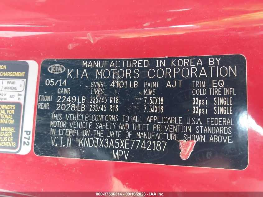 2014 KIA SOUL ! - KNDJX3A5XE7742187