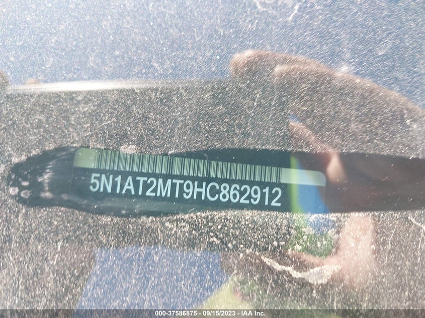 VIN 5N1AT2MT9HC862912 2017 NISSAN ROGUE SV