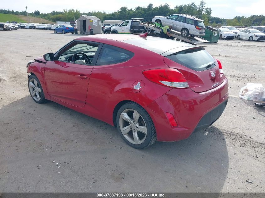 2013 HYUNDAI VELOSTER W/GRAY INT - KMHTC6AD8DU145385