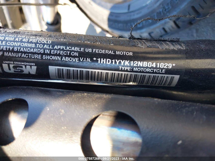 VIN 1HD1YYK12NB041029 2022 HARLEY-DAVIDSON FXBBS