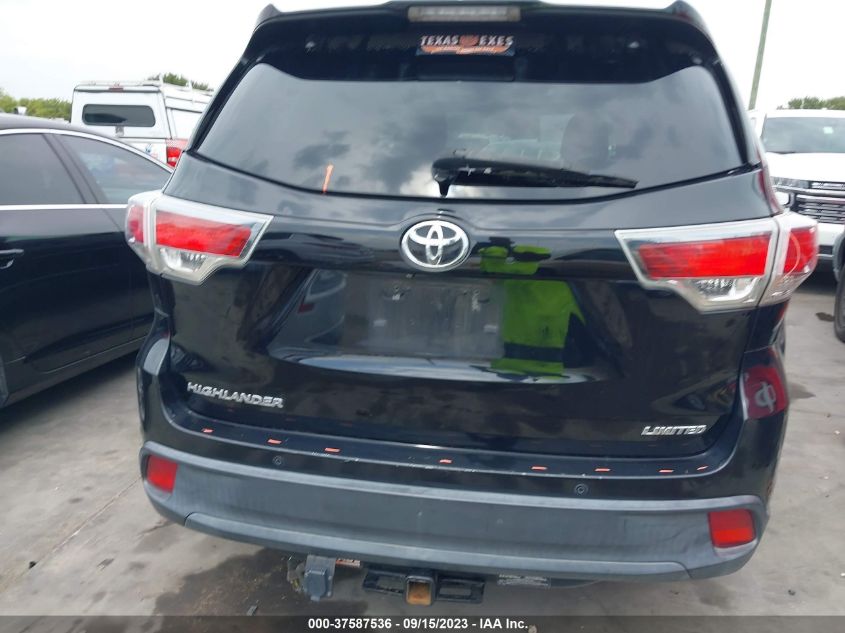 2015 TOYOTA HIGHLANDER LIMITED - 5TDYKRFH8FS098019