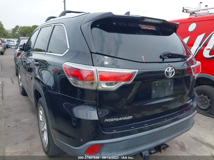 2015 TOYOTA HIGHLANDER LIMITED - 5TDYKRFH8FS098019