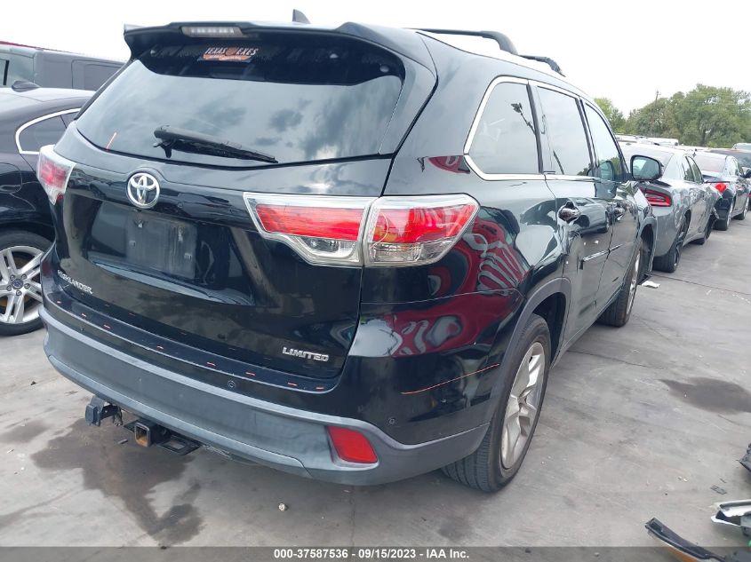 2015 TOYOTA HIGHLANDER LIMITED - 5TDYKRFH8FS098019