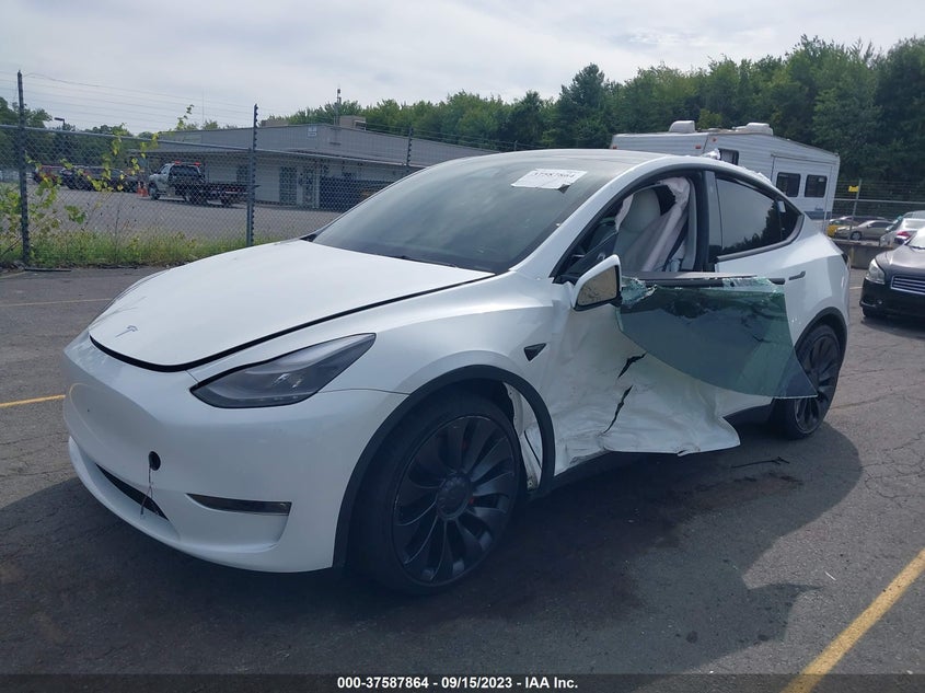 VIN 7SAYGDEF1NF383106 2022 TESLA MODEL Y PERFORMANCE