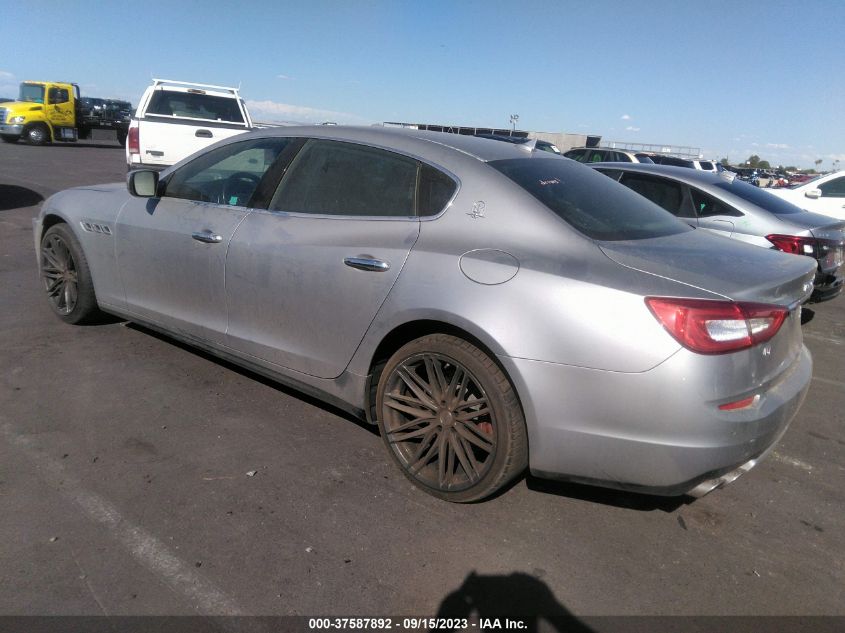 2014 MASERATI QUATTROPORTE S Q4 ZAM56RRA6E1095696