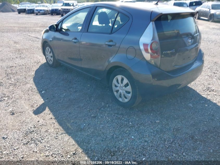 2013 TOYOTA PRIUS C ONE/TWO/THREE/FOUR - JTDKDTB32D1538396
