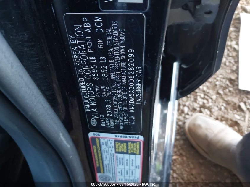 2013 KIA RIO LX - KNADM5A30D6282099