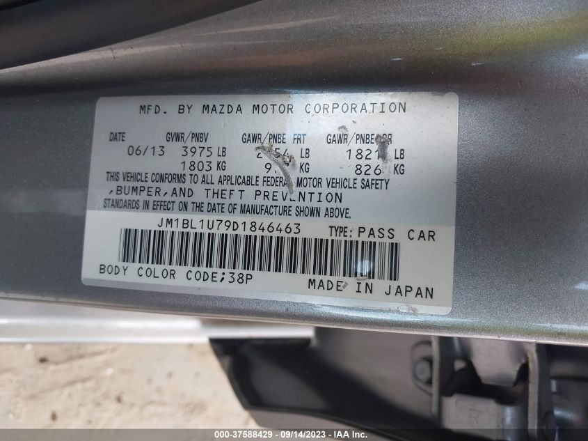 2013 MAZDA MAZDA3 I SPORT - JM1BL1U79D1846463