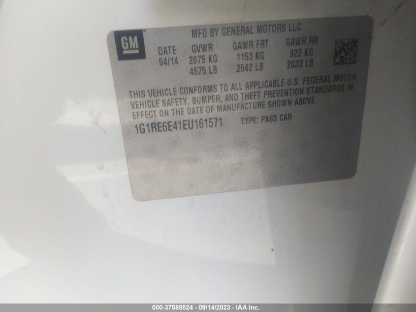 2014 CHEVROLET VOLT - 1G1RE6E41EU161571