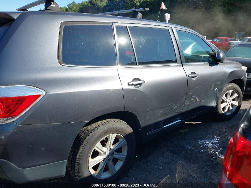 2013 TOYOTA HIGHLANDER PLUS/SE - 5TDBK3EH0DS204769