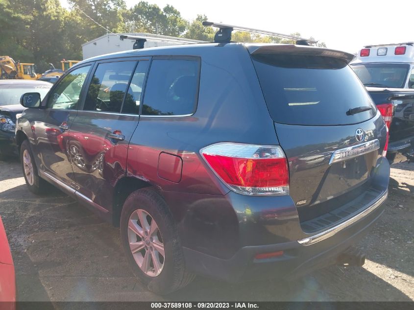 2013 TOYOTA HIGHLANDER PLUS/SE - 5TDBK3EH0DS204769