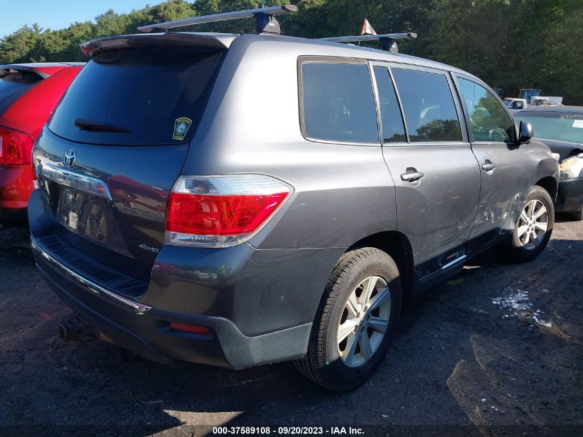 2013 TOYOTA HIGHLANDER PLUS/SE - 5TDBK3EH0DS204769