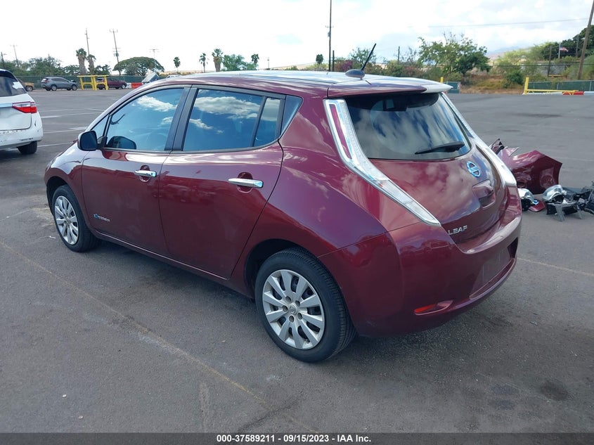 VIN 1N4BZ0CP1HC307135 2017 NISSAN LEAF S