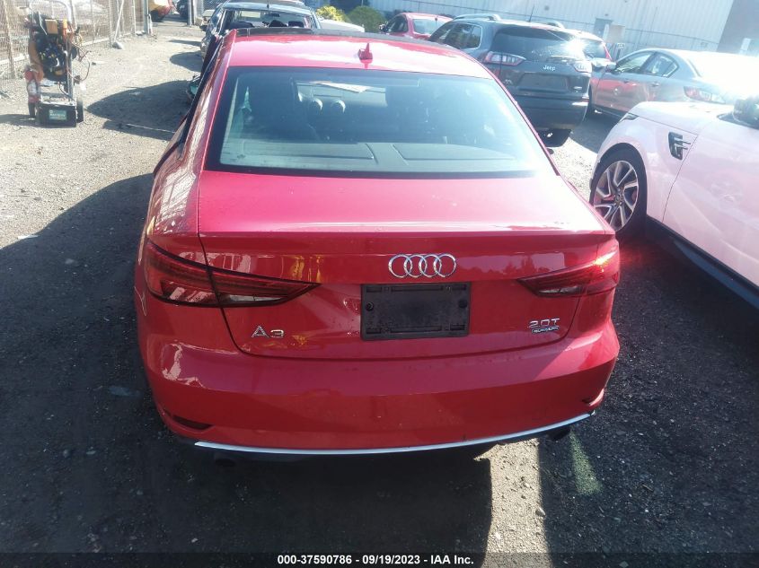 2017 AUDI A3 SEDAN PREMIUM - WAUB8GFF1H1010674