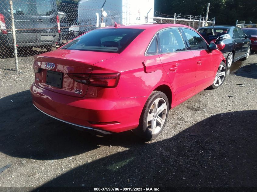 2017 AUDI A3 SEDAN PREMIUM - WAUB8GFF1H1010674
