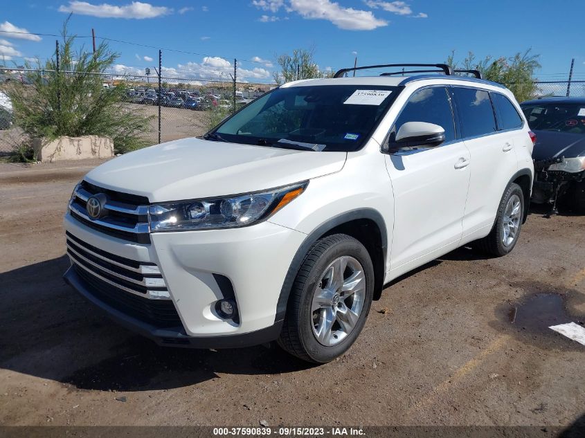 2019 TOYOTA HIGHLANDER LIMITED - 5TDDZRFH3KS995026