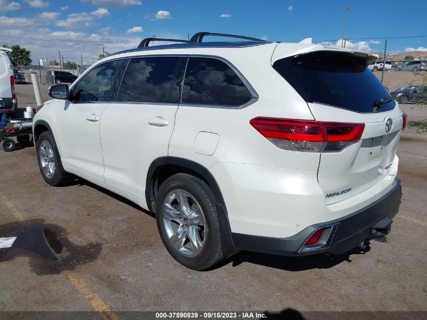 2019 TOYOTA HIGHLANDER LIMITED - 5TDDZRFH3KS995026