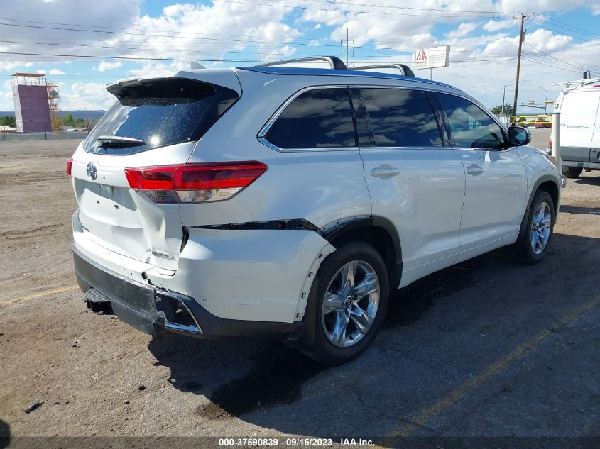 2019 TOYOTA HIGHLANDER LIMITED - 5TDDZRFH3KS995026