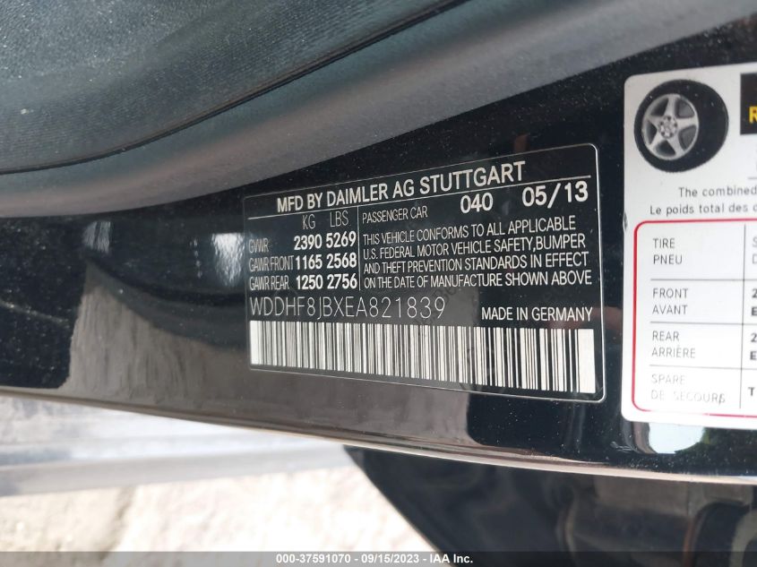 2014 MERCEDES-BENZ E 350 4MATIC WDDHF8JBXEA821839