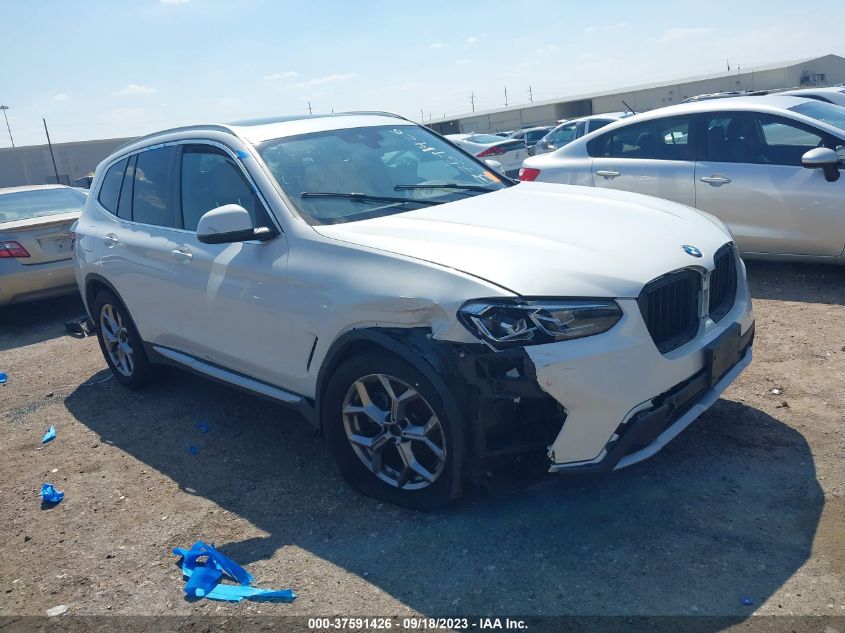 2022 BMW X3 SDRIVE30I - 5UX43DP02N9L27426