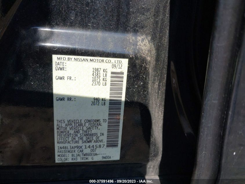 2013 NISSAN ALTIMA 3.5 SV - 1N4BL3AP9DC144587