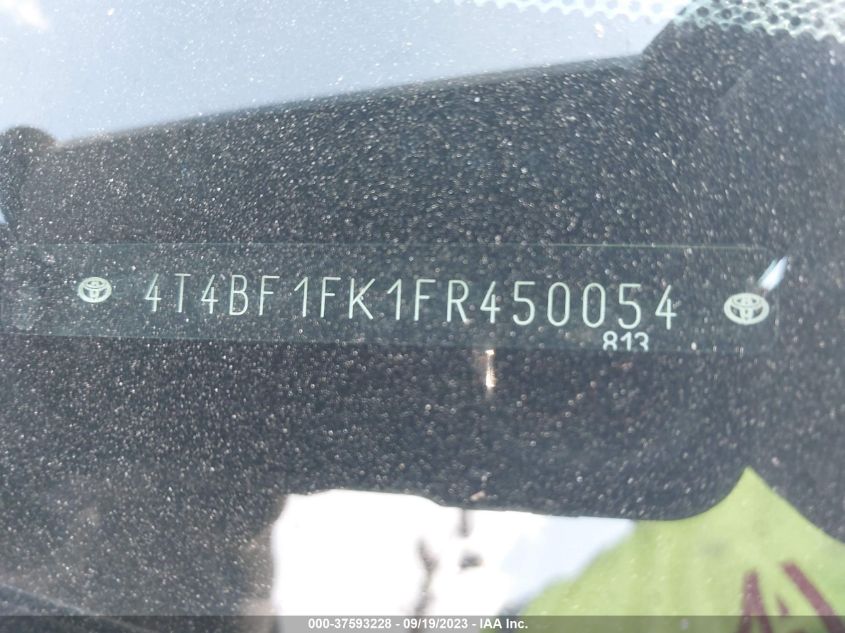 2015 TOYOTA CAMRY LE/XLE/SE/XSE - 4T4BF1FK1FR450054