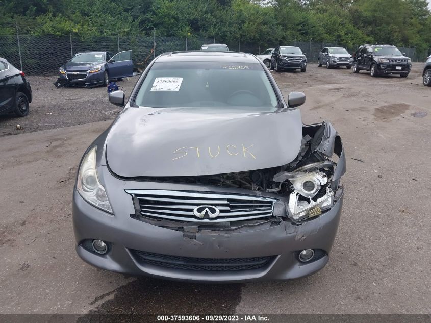 2013 INFINITI G37 SEDAN X JN1CV6AR0DM762907