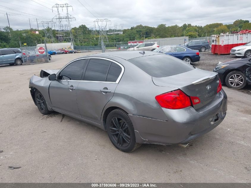 2013 INFINITI G37 SEDAN X JN1CV6AR0DM762907