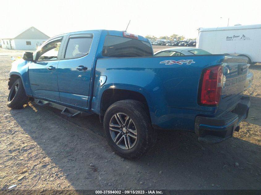 2021 CHEVROLET COLORADO 4WD WORK TRUCK - 1GCGTBENXM1201944