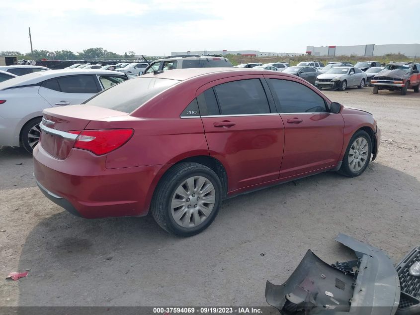 2013 CHRYSLER 200 LX - 1C3CCBAG1DN738589
