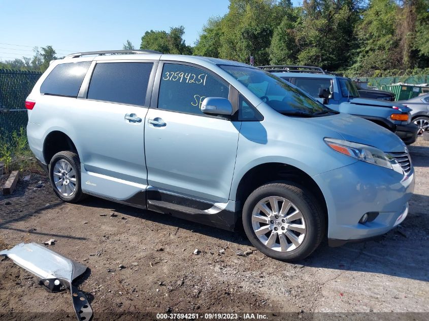 2015 TOYOTA SIENNA XLE/XLE AAS/LTD - 5TDYK3DC2FS631762
