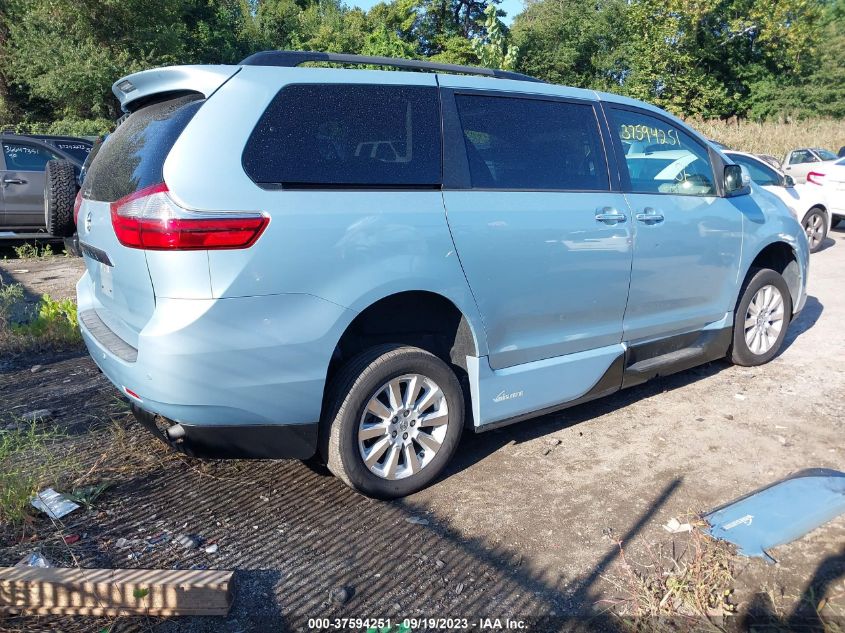 2015 TOYOTA SIENNA XLE/XLE AAS/LTD - 5TDYK3DC2FS631762