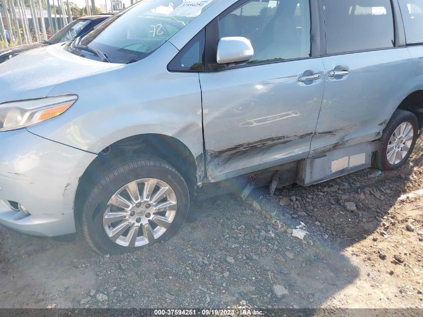 2015 TOYOTA SIENNA XLE/XLE AAS/LTD - 5TDYK3DC2FS631762