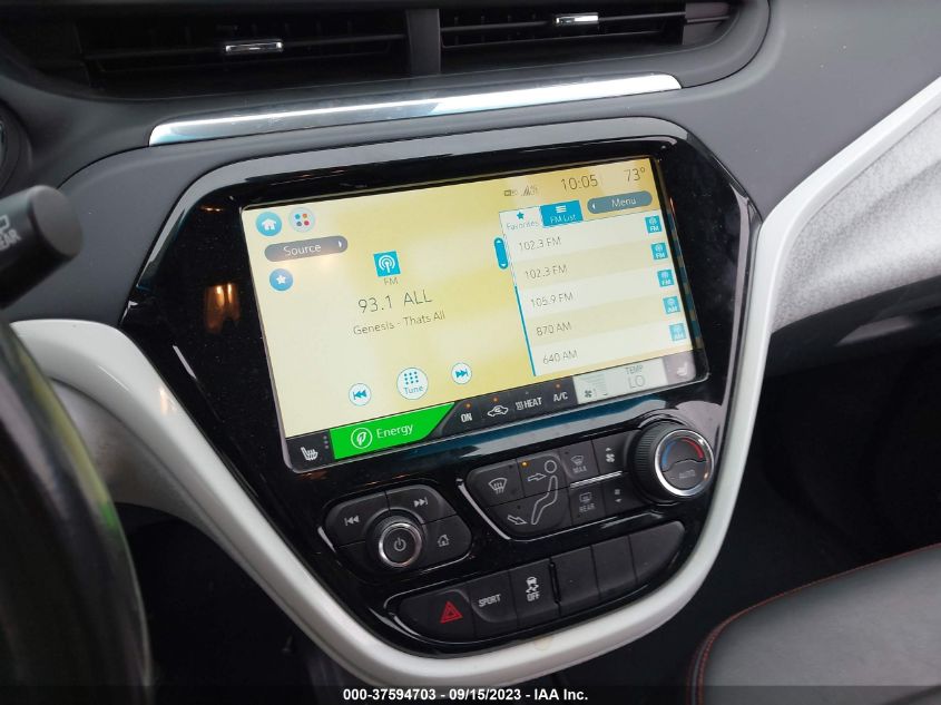2019 CHEVROLET BOLT EV PREMIER - 1G1FZ6S06K4136489