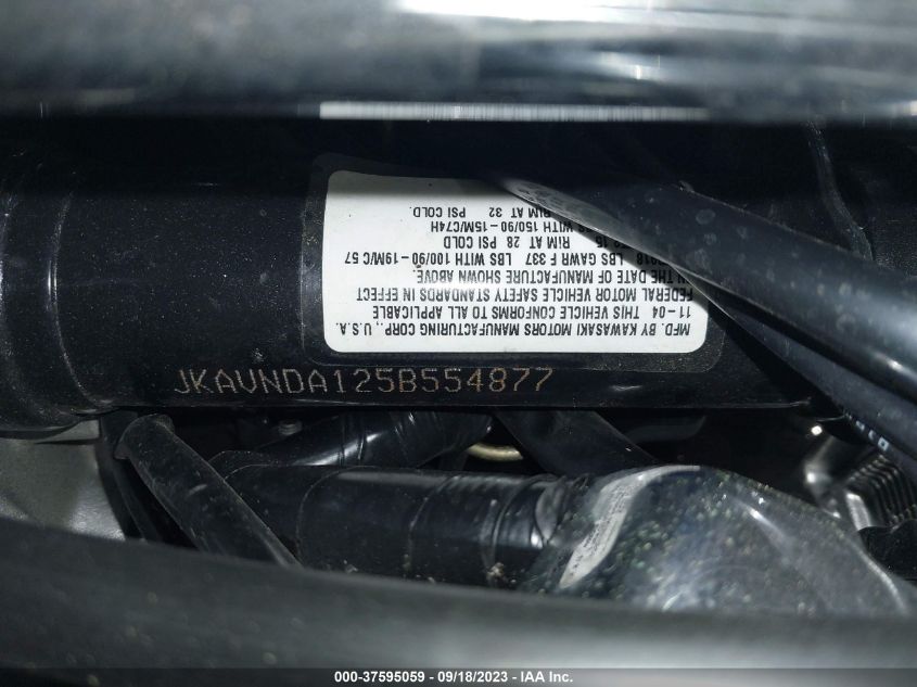 2005 KAWASAKI VN750 JKAVNDA125B554877
