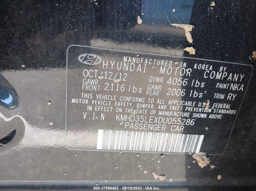 2013 HYUNDAI ELANTRA GT - KMHD35LEXDU055286