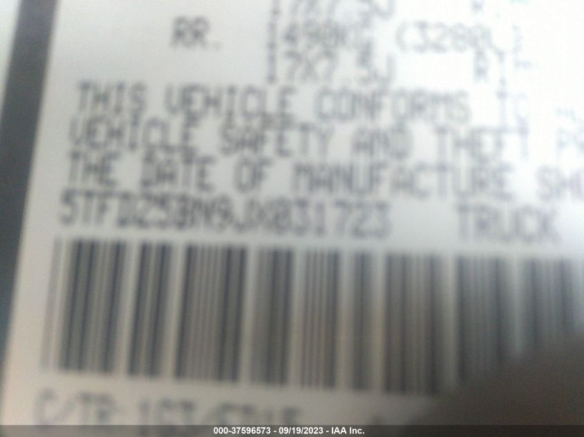 2018 TOYOTA TACOMA SR5/TRD SPORT - 5TFDZ5BN9JX031723