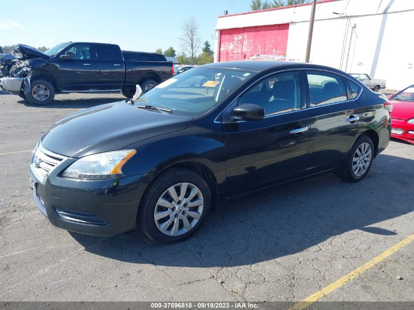 2014 NISSAN SENTRA S/FE+ S/SV/FE+ SV/SR/SL - 1N4AB7AP2EN853776