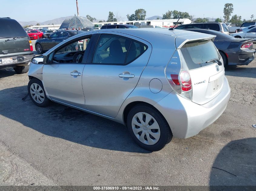 2014 TOYOTA PRIUS C ONE/THREE/TWO/FOUR - JTDKDTB39E1569744