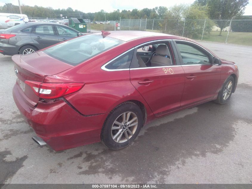 2015 HYUNDAI SONATA 2.4L SE - 5NPE24AF7FH204770