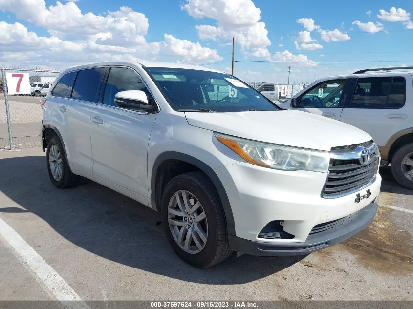 2016 TOYOTA HIGHLANDER LE - 5TDZARFH4GS019101